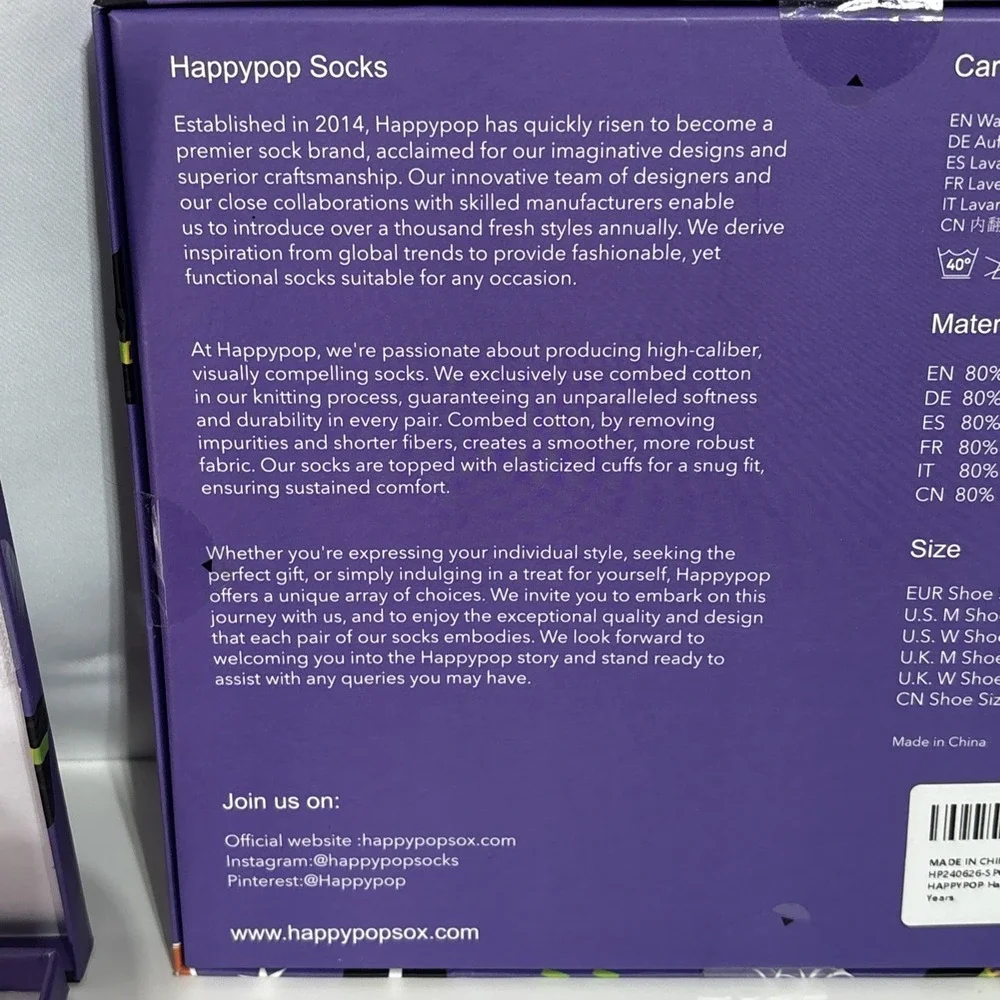 Happypop Sock’s Halloween Sock Gift Series-Lot Of 2 Size 7-9 Years‎ New In Box